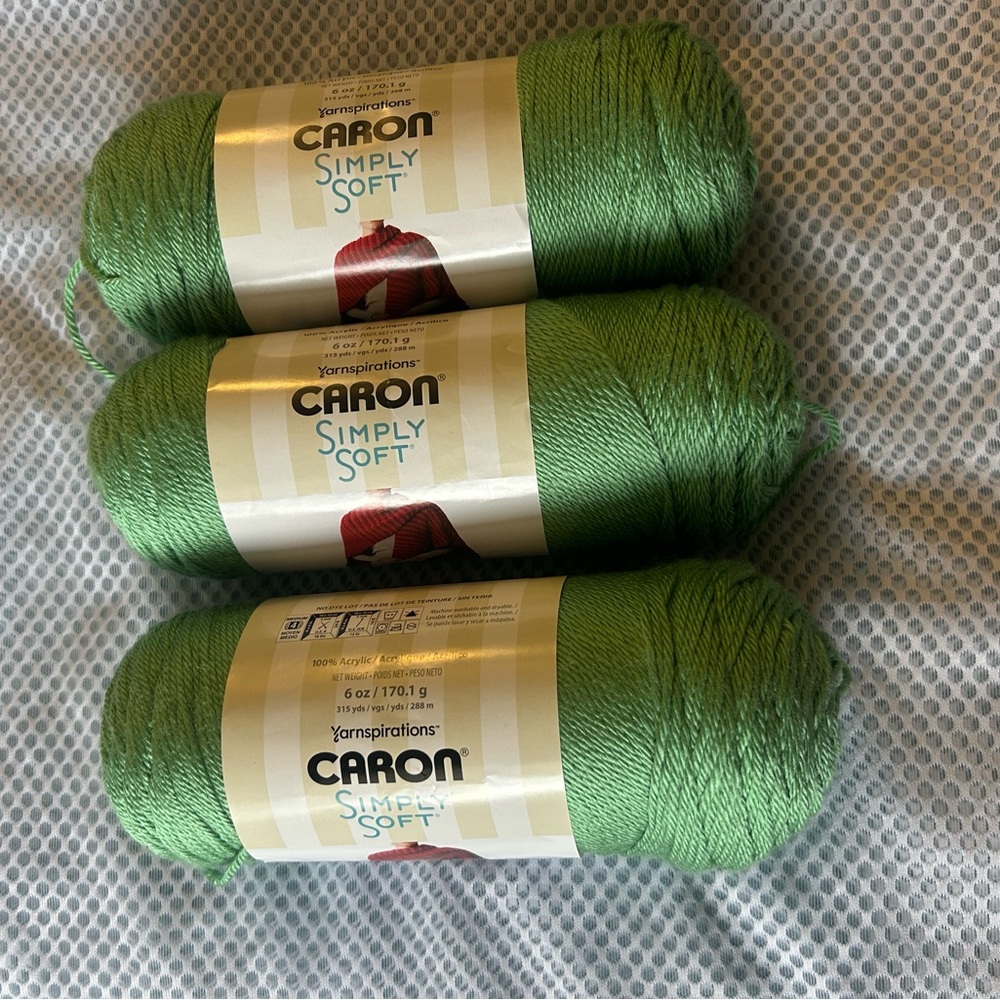 Caron Simply  Soft Sage Green Yarn Bundle